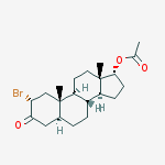 Structure of 17beta-ACETOXY-2alpha-BROMO-5alpha-ANDROSTANONE,WHITE SOLID