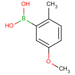 Structure of Boronic acid, (5-methoxy-2-methylphenyl)-