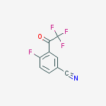 Structure of BENZONITRILE,4-FLUORO-3-(TRIFLUOROACETYL)-