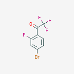 1-(4-BROMO-2-FLUOROPHENYL)-2,2,2-TRIFLUOROETHANONE结构式
