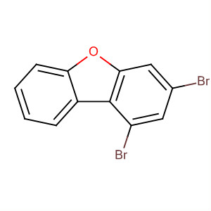 Structure of Dibenzofuran, 1,3-dibromo-