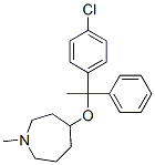 Structure of 4-[1-(4-Chlorophenyl)-1-phenylethoxy]-1-methylhexahydro-1H-azepine