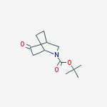 Structure of tert-butyl 5-oxo-2-azabicyclo[2.2.2]octane-2-carboxylate