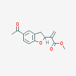 Structure of Methyl 2-(5-acetyl-2,3-dihydrobenzofuran-2-yl)propenoate