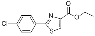 Structure of 2-(4-CHLORO-PHENYL)-THIAZOLE-4-CARBOXYLIC ACID ETHYL ESTER