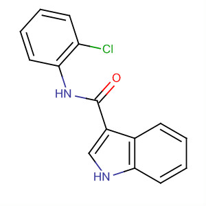 1H-Indole-3-carboxamide, N-(2-chlorophenyl)-结构式