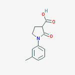 Structure of 1-(3-METHYLPHENYL)-2-OXO-3-PYRROLIDINEC&