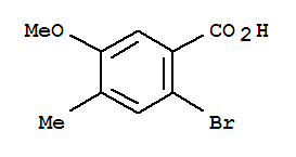Chemical structure of 2-bromo-5-methoxy-4-methylbenzoic acid
