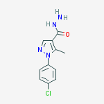 1-(4-chlorophenyl)-5-methyl-1H-pyrazole-4-carbohydrazide结构式