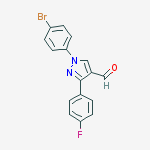 1-(4-Bromophenyl)-3-(4-Fluorophenyl)-1h-Pyrazole-4-Carbaldehyde结构式