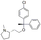 Structure of (-)-(2S)-2-[2-(αS)-(4-Chlorophenyl-α-methyl-α-phenylbenzyloxy)ethyl]-1-methylpyrrolidine