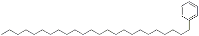 Structure of Benzene, tetracosyl-