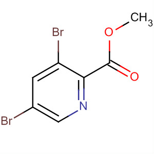2-pyridinecarboxylic acid, 3,5-dibromo-, methyl ester结构式