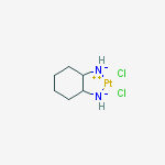 [SP-4-2-（1R-反式）]-（1,2-环己烷二胺-N,N’）二氯化物铂Ⅱ结构式