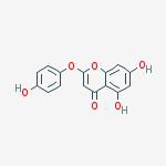 5,7-dihydroxy-2-(4-hydroxyphenoxy)-4H-chromen-4-one结构式
