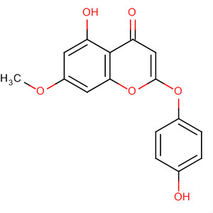 Structure of 4H-1-Benzopyran-4-one, 5-hydroxy-2-(4-hydroxyphenoxy)-7-methoxy-