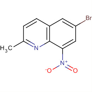 Structure of Quinoline, 6-bromo-2-methyl-8-nitro-