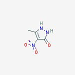 Structure of 5-methyl-4-nitro-1,2-dihydro-3H-pyrazol-3-one