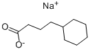 Structure of SODIUM CYCLOHEXANEBUTYRATE