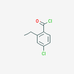 BENZOYL CHLORIDE,4-CHLORO-2-ETHYL-结构式