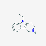 Structure of 1H-PYRIDO[4,3-B]INDOLE,5-ETHYL-2,3,4,5-TETRAHYDRO-