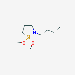 Structure of N-N-BUTYL-AZA-2,2-DIMETHOXYSILACYCLOPENTANE