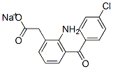 Structure of 2-Amino-3-(4-chlorobenzoyl)benzeneacetic acid sodium salt