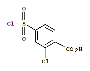 2-chloro-4-(chlorosulfonyl)benzoic acid结构式