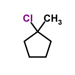 1-chloro-1-methylcyclopentane结构式
