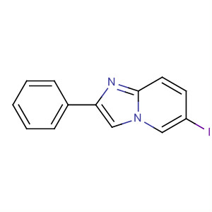 Structure of Imidazo[1,2-a]pyridine, 6-iodo-2-phenyl-