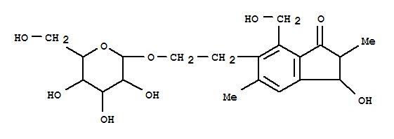 Chemical structure of PTEROSIDE