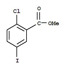 Structure of 2-CHLORO-5-IODOBENZOIC ACID METHYL ESTER