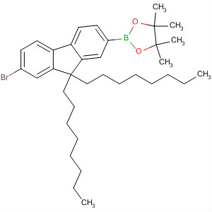 Structure of 1,3,2-Dioxaborolane,2-(7-bromo-9,9-dioctyl-9H-fluoren-2-yl)-4,4,5,5-tetramethyl-