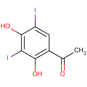 Ethanone, 1-(2,4-dihydroxy-3,5-diiodophenyl)-结构式