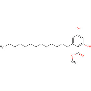 Benzoic acid, 2,4-dihydroxy-6-tridecyl-, methyl ester结构式