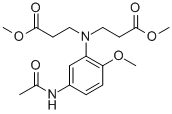 Structure of 3-[N,N-Bis(methoxycarbonylethyl)]amino-4-methoxyacetanilide