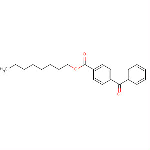 Structure of Benzoic acid, 4-benzoyl-, octyl ester