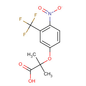 Propanoic acid, 2-methyl-2-[4-nitro-3-(trifluoromethyl)phenoxy]-结构式