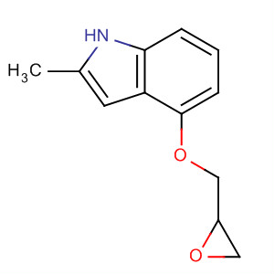 Structure of 1H-Indole, 2-methyl-4-(oxiranylmethoxy)-