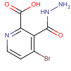 Structure of 2-Pyridinecarboxylic acid, 4-bromo-, hydrazide