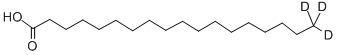 Structure of OCTADECANOIC-18,18,18-D3 ACID
