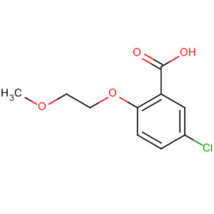 Structure of Benzoic acid, 5-chloro-2-(2-methoxyethoxy)-