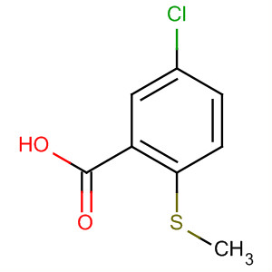 Benzoic acid, 5-chloro-2-(methylthio)-结构式