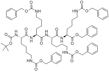 BOC-LYS(Z)-LYS(Z)-LYS(Z)-LYS(Z)-OBZL结构式
