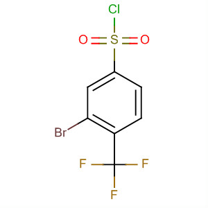 Benzenesulfonyl chloride, 3-bromo-4-(trifluoromethyl)-结构式