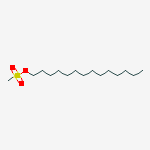 1-Tetradecanol, methanesulfonate结构式