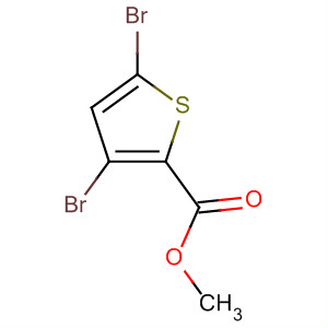 Structure of 2-Thiophenecarboxylic acid, 3,5-dibromo-, methyl ester