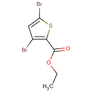 Structure of 2-Thiophenecarboxylic acid, 3,5-dibromo-, ethyl ester