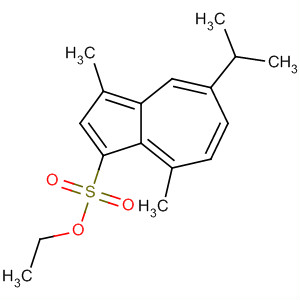 Structure of 1-Azulenesulfonic acid, 3,8-dimethyl-5-(1-methylethyl)-, ethyl ester