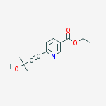 ETHYL 6-(3-HYDROXY-3-METHYLBUT-1-YNYL)NICOTINATE结构式